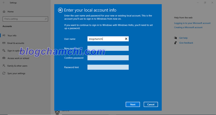 Tắt mật khẩu đăng nhập trên Windows 10 cho tài khoản Microsoft