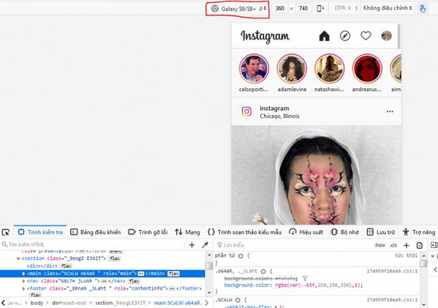 Cách đăng story Instagram trên máy tính trên trình duyệt Firefox