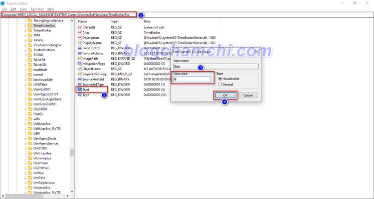 Khắc phục lỗi Runtime Broker trên Windows 10 qua Registry