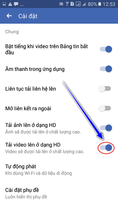 Up Ảnh, Video HD lên Facebook không bị giảm chất lượng trên Android