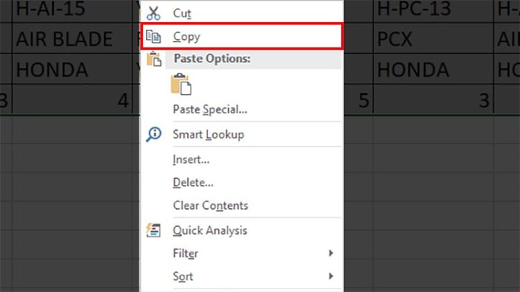 Cách chuyển cột dọc thành ngang trong Microsoft Excel 2