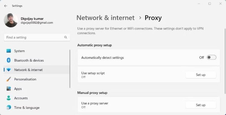 Vô hiệu hóa VPN và Proxy